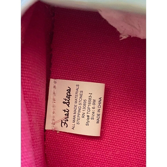 NWT Baby Girl First Steps Baby Soft Walking Slip-On Shoes Size 6-9 Months Panda - Picture 6 of 6